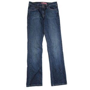 Levis Womens 518 Super Low Straight Jeans Medium Wash Denim Size